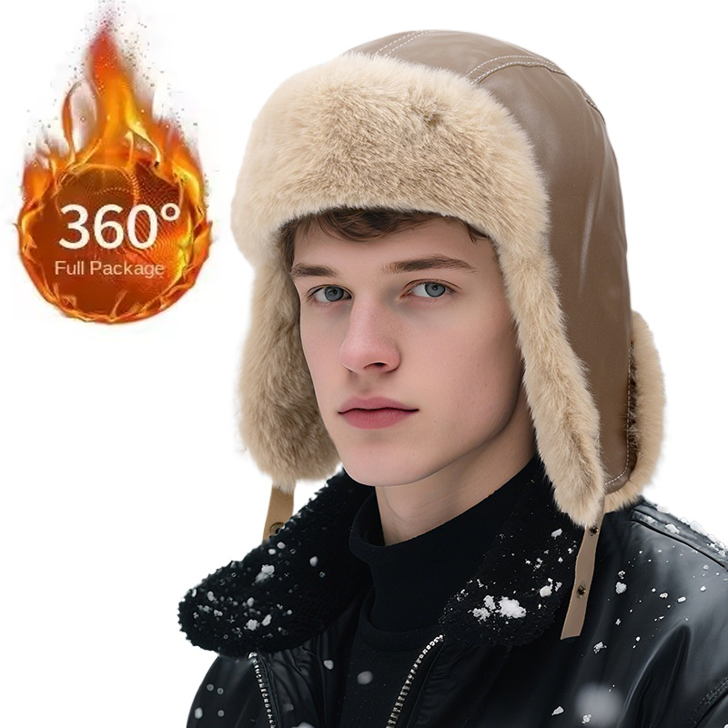 Trapper Hat Ear Flap - Gorro Ushanka ruso grueso y cálido