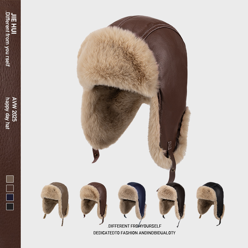Trapper Hat Ear Flap - Gorros de invierno para hombre de