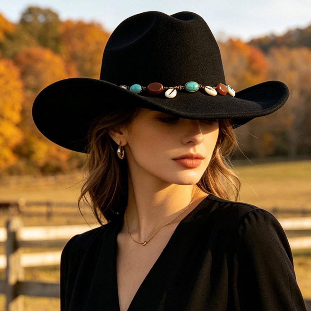 Fedora Hat Wool - Sombrero Fedora de Fieltro de Lana,
