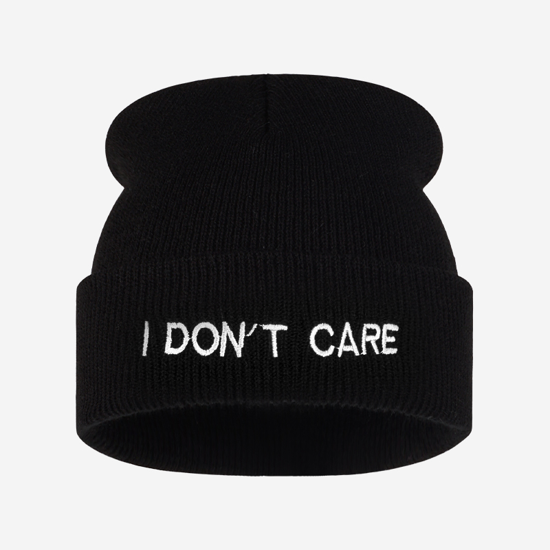 Gorro de punto con texto 'I DO - Beanie Cuffed Knit reseña y precio